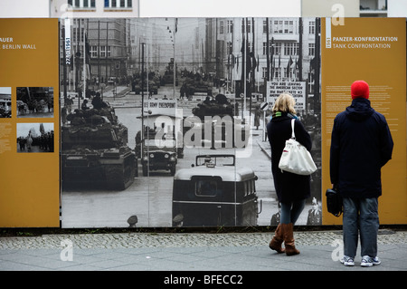 Berlin,wall,2009, DDR Check Point Charlie, Stock Photo