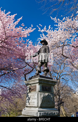 Pilgrim Hill in Central Park, New York City. Stock Photo