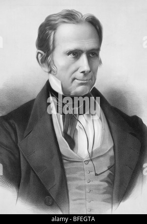 Portrait of US statesman + orator Henry Clay (1777 - 1852) - often regarded as one of the greatest senators in American history. Stock Photo