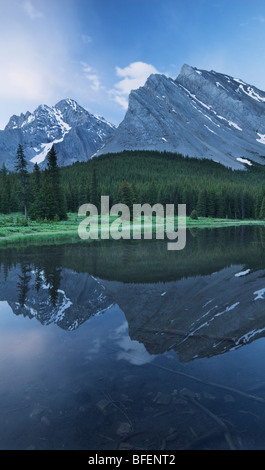 Mount Rae, Elbow Lake, Kananaskis Country, Alberta, Canada Stock Photo