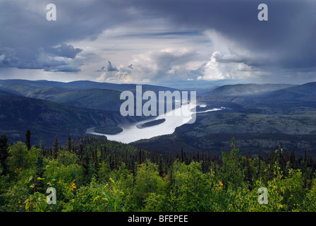 Klondike River, Dawson City, Yukon Territory, Canada Stock Photo