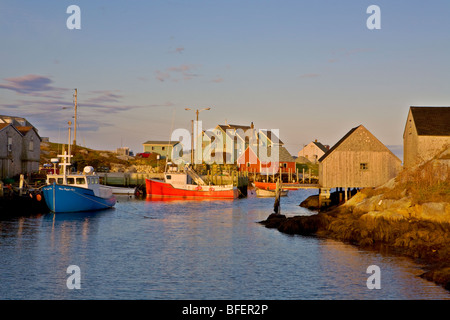 Fishing village, Peggy's Cove, Nova Scotia, Canada Stock Photo
