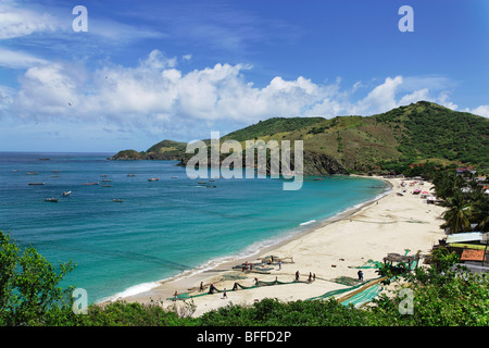 View over Playa Manzanillo, Isla Margarita, Nueva Esparta, Venezuela Stock Photo