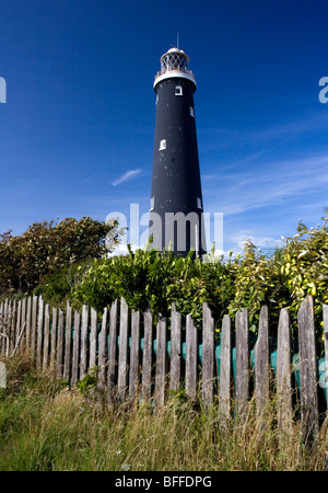 The old Lighthouse at Dungeness, UK. Stock Photo