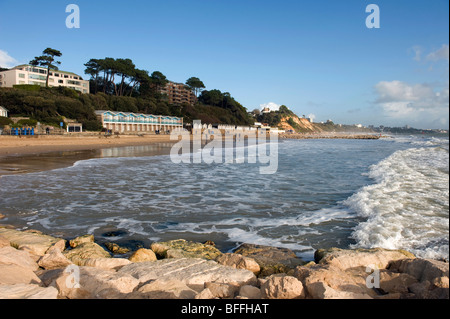 Branksome Chine Beach, Poole, Dorset, UK Stock Photo