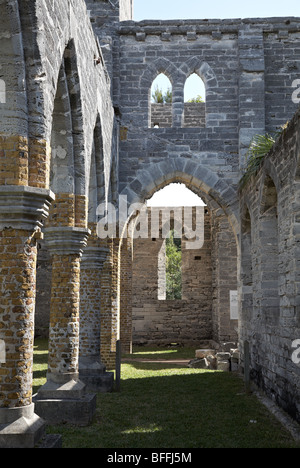 church ruins Bermuda Stock Photo - Alamy