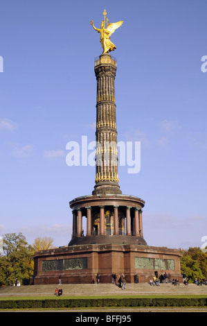 Berlin Victory Column, to commemorate the Prussian victory in the Danish-Prussian War, Berlin, Germany. Stock Photo