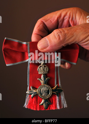 MBE “Member of the British Empire” medal, MBE Stock Photo