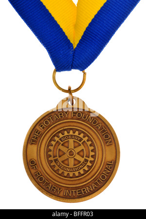 ANCIEN BROCHE MEDAILLE Paul Harris Fellow Rotary International Ecrin D