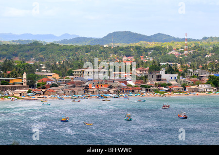 Trincomalee, Sri Lanka, view overlooking the port city of Trinco, Sri Lanka Stock Photo