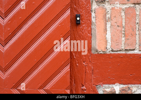 Door detail Ystad Sweden Stock Photo