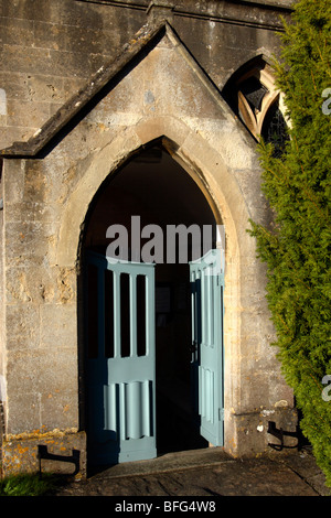 Entrance to St Peter's Church, Freshford, Somerset, England, UK Stock Photo