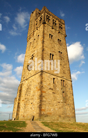 Jubilee Tower Castle Hill  Huddersfield in Kirklees built to commemorate the reign of Queen Victoria Stock Photo