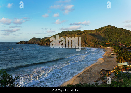 View over Playa Manzanillo, Isla Margarita, Nueva Esparta, Venezuela Stock Photo