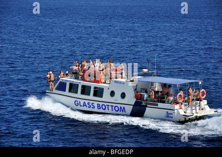 Sightseeing boat, Cavo Greco, Famagusta District, Cyprus Stock Photo