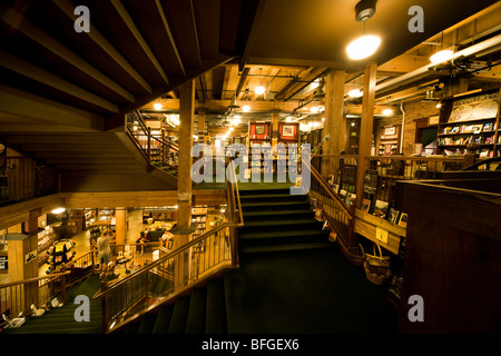 Interior of the historic Tattered Cover Bookstore in the restored Morey Mercantile Building in Denver's LoDo: lower downtown. Stock Photo