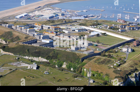 HMP The Verne prison, Portland Dorset, Britain, UK Stock Photo