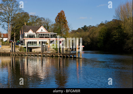 Boulters Lock restaurant on the River Thames near Maidenhead Berkshire UK Stock Photo