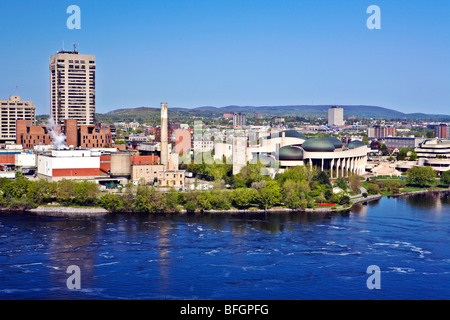 Gatineau with Museum of Civilization, Quebec, Canada Stock Photo