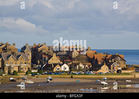 The Seaside Village of Alnmouth in Northumberland Stock Photo