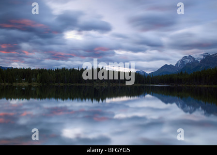 Herbert Lake, Banff National Park, Alberta, Canada Stock Photo