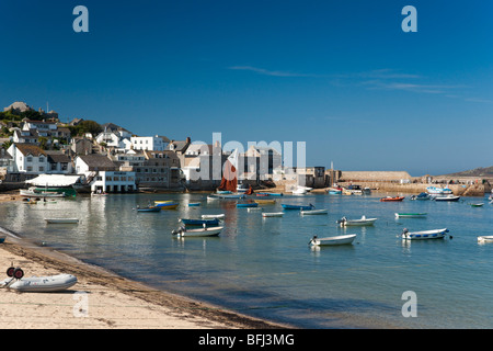 St. Mary's Harbour, Hugh Town, Isles of Scilly Stock Photo