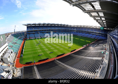 View inside Croke Park Stadium, Dublin. Home of the Gaelic Athletic Association or GAA Stock Photo