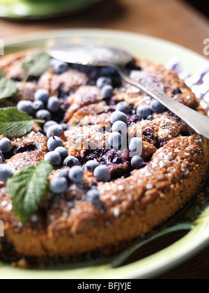 Blueberry pie, close-up, Sweden. Stock Photo