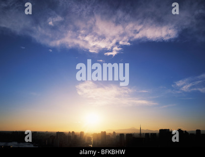 Skyline of Tokyo , Honshu, Japan Stock Photo