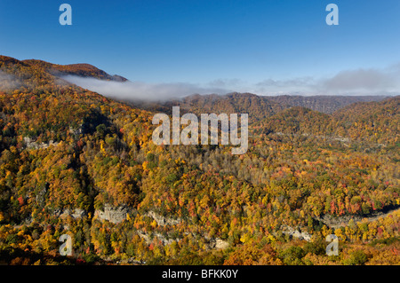 Autumn Color at Breaks Interstate Park in Virginia and Kentucky Stock Photo