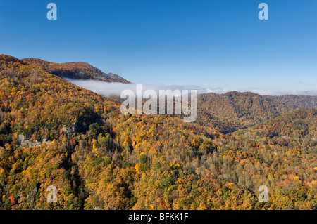 Autumn Color at Breaks Interstate Park in Virginia and Kentucky Stock Photo