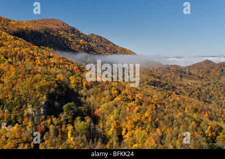 Autumn Color at Breaks Interstate Park in Virginia and Kentucky Stock Photo