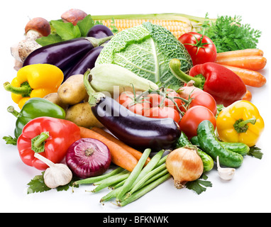 Vegetables on a white background Stock Photo