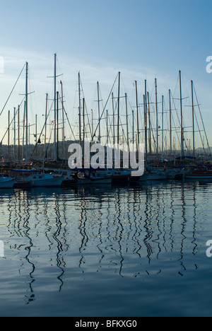 sailboats at the Bodrum marina Stock Photo