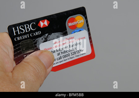 Credit card activation label Stock Photo