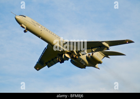 RAF VC 10 tanker aircraft taking off from the Kinloss Air Base in Morayshire Scotland  SCO 5558 Stock Photo