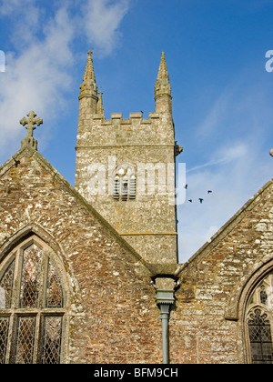 St Mary's Church, Week St Mary, Cornwall Stock Photo