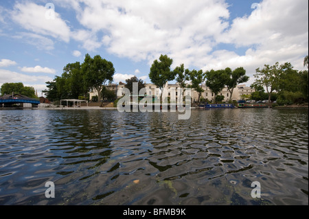 Little Venice,at  the point where Regent's Canal meets the Grand Junction Canal, London Stock Photo