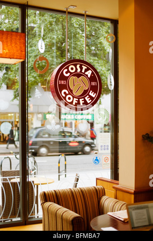 Costa Coffee Shop, Baker Street, London, England, UK, Europe Stock Photo