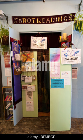 Tarot reading stall  in Camden Market, London Stock Photo
