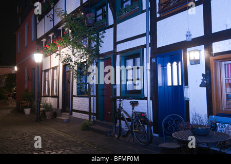 Germany,North Rhine,Westphalia,Kempen, Alteschulstrasse street, old houses