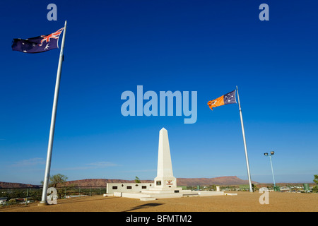 Australia, Northern Territory, Alice Springs.  War Memorial on Anzac Hill. Stock Photo