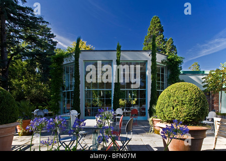 Ireland, Wicklow, Kilmacanogue, Restaurant at the popular tourist attraction of Avoca Handweavers. Stock Photo