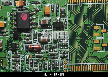 Electronic waste from Old Computers, is a major concern to ecologists around the world Stock Photo