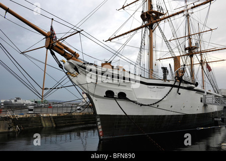 The Historic Dockyard, Chatham, Nr London, Medway, Kent, England, UK; view of HMS Gannet Stock Photo