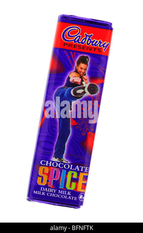 Cadbury Spice Girls Chocolate Bar, Sporty Spice, Melanie Chisholm Stock Photo