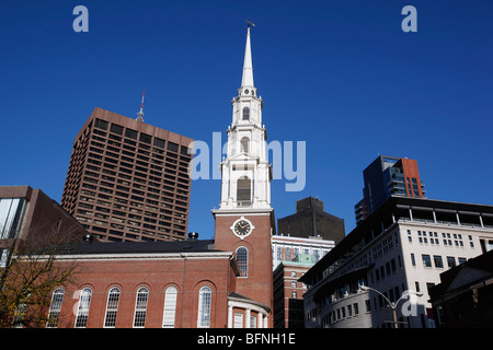 Park Street Church, Boston, Massachusetts Stock Photo