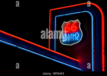 Albuquerque New Mexico Route 66 Diner Stock Photo
