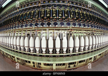 yarn spinning factory ; India Stock Photo