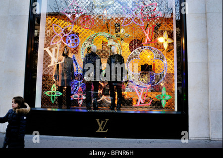 Louis Vuitton store decor and mannequins interior New Bond Street in London  England UK KATHY DEWITT Stock Photo - Alamy